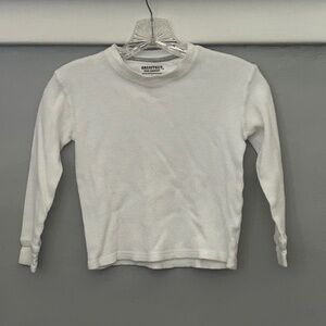 Boys Architect Jean Company White Thermal Tee T-Shirt Back To School 100% Cotton